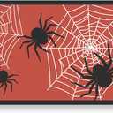 WRAPAHOLIC 50 Sheets Halloween Paper Place Mats - 11 x 17 Inch Disposable Placemat Spider and Spider Web Decorative Paper Table Mats for Dinner Table Setting Halloween Party Supplies