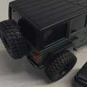 GoolRC RC Crawler 4WD RC Truck, D870 RC Rock Crawler, 1:18 Scale Remote Control Truck, All Terrains Off Road Climbing Car, 2.4GHz Electric Vehicle with LED Light for Adults, Include 2 Batteries (Grey)