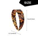 Tortoise Shell Headband for Women,Wide Acetate Leopard Hair Band