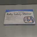 Baby Car Mirror, Safety Car Seat Mirror for Rear Facing Infant, Clear Wide View, 360Rotation, Easily Observe the Baby Move, Secure, Shatterproof, Crash Tested and Certified (2-Pack)