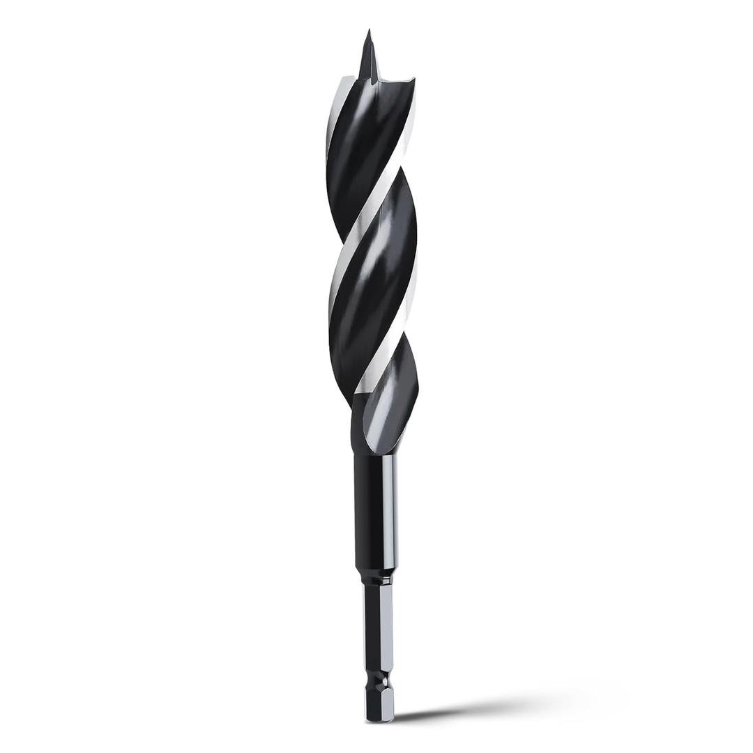 7/8" x 6" Auger Drill Bit for Wood,Hex Shank Tri Flute Wood Drill Bit for Soft and Hard Wood,Plastic,Drywall and Composite Materials