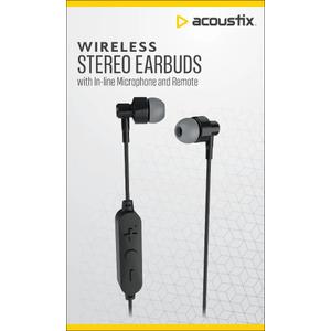 Acoustix Wireless Stereo Earbuds - Black