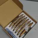 Goo-Ki 5 Inch Hole Center Cabinet Pulls Antique Brass Zinc Alloy Kitchen Drawer Pull Handles, 6 Pack Antique Bronze Retro Brass Hardware for Furniture,2202-GT-128