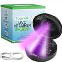 Tilcare UVC Retainer Case for Invisalign Dental Aligner with UV Light for Aligners, Retainers, Mouth Guard, Whitening Trays - Remove Odors