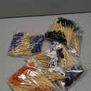 Chengu 600 Pcs Halloween Cocktail Picks 4.72 Inch Toothpicks for Appetizers Bamboo Pumpkin Cat Ghost Skewers Stick Cocktail Fruit Birthday Cupcake Topper Picks Decorative for Fruit Party Supplies