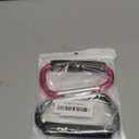 Large Stroller Hooks for Mommy, 2 pcs Carabiner Stroller Hook Organizer for Hanging Purses, Diaper Bag, Shopping Bags. Clip Fits Single/Twin Travel Systems, Car Seats (Black+Rose)