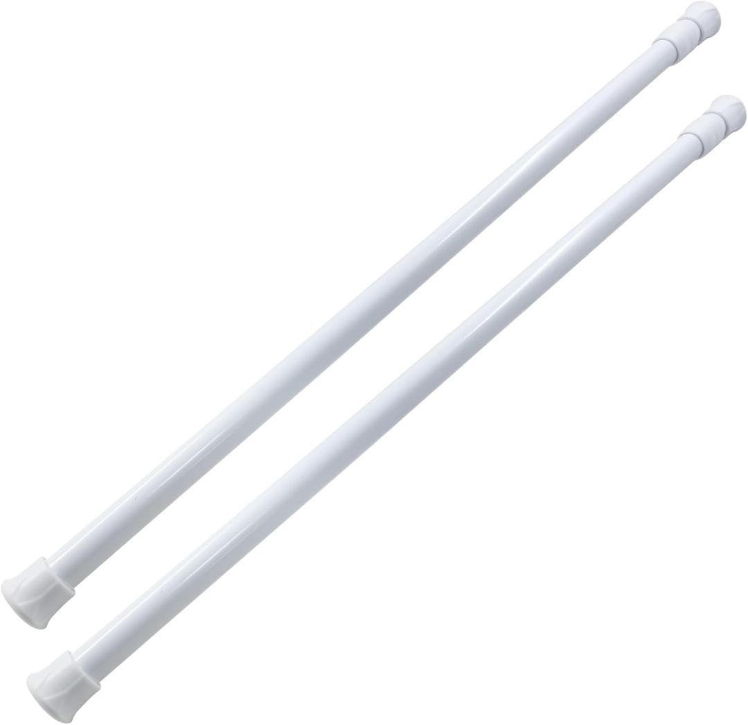 Waziaqoc 2 Pack Window Security Bar, 17-27.6 Inch Extendable Tension Rods for Bathroom Cupboards, Enhanced Safety and Protection