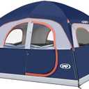 UNP Tents 6 Person Waterproof Windproof Easy Setup,Double Layer Family Camping Tent with 1 Mesh Door & 5 Large Mesh Windows -10'X9'X78in(H)