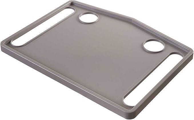 DMI Walker Tray With Cup Holders, Walker Tray For Folding Walkers, Gray (1 Count (Pack of 1))
