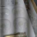 6 Light Gold Bathroom Vanity Light for Large Mirror, Gold Vanity Lights for Bathroom with Milky White Frosted Glass Shades, 38 inch Wall Lamp for Mirrors Living Room E26 Base