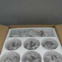 Modern Semi Flush Mount Ceiling Light Fixture 6-Light Sputnik Gold Chandelier with Glass Globe Mid Century Ceiling Lighting for Dinning Room Farmhouse Kitchen Bedroom Living Room