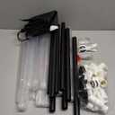 OUTTOY Outdoor Yard Games for Adults and Family, 2 in 1 Limbo Game Flying Disc Games Set with Light, Sutiable for Backyards, Beach, Lawn, Party