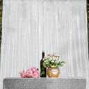 JYFLZQ White Sequin Backdrop Curtain 10x10ft(WxH) 1 Panel Glitter Sequence Backdrop for Parties Photo Booth Photography Background Drapes for Wedding Birthday Baby Showers