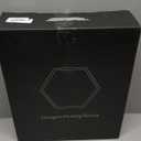 PHOENANCEE Hexagon Floating Shelves,Wall Mounted Wood Farmhouse Storage Honeycomb Wall Shelf Set of 5,for Bathroom, Kitchen, Bedroom, Living Room,Office,Driftwood Finish (Ocean Blue)