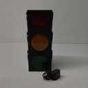 Kicko Traffic Light Prop, 12.25 inch - Simulates Traffic Stop Light - Novelty Traffic Light Lamp - Plug-in Blinking Bedside Lamp - Race Decorations Traffic Signs - Red Light Green Light Game for Kids