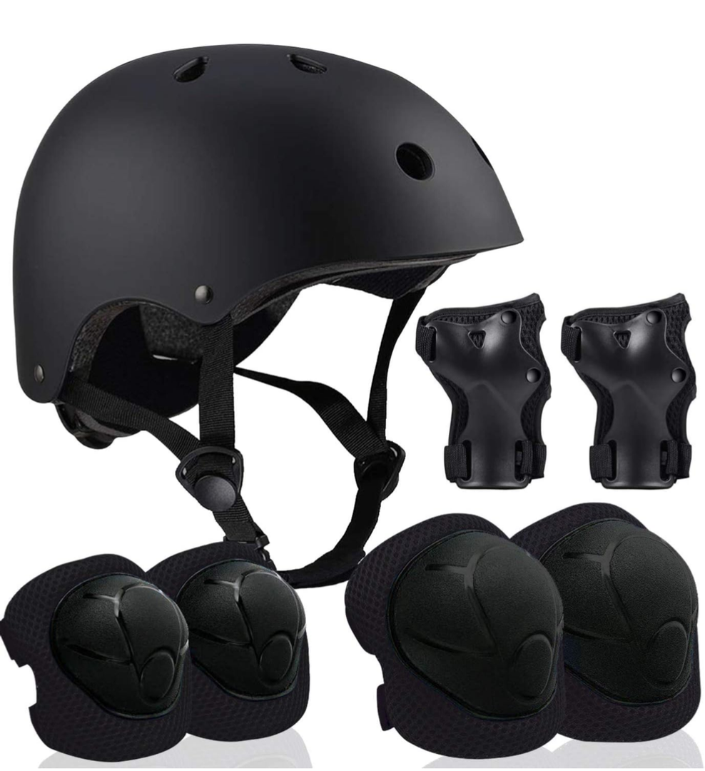 Adjustable Helmet for Ages 5-16 Kids Toddler Boys Girls Youth,Protective Gear with Elbow Knee Wrist Pads for Multi-Sports Skateboarding Bike Riding Scooter Inline skatings Longboard Roller Skate, 3-14 years, Kid, Toddler, Teen
SizeSmall: 18.9"-21.26"