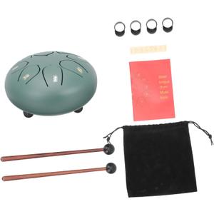 Sosoport 6-Inch 8-Note Ethereal Steel Tongue Drum Bag Portable Handpan Percussion Instrument for Meditation Yoga and Music Education
