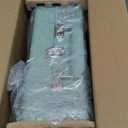 MANGOSTAN Record Player 3 Speed Bluetooth Portable Suitcase, Vinyl Phonograph with Built-in Bass & Speakers, Belt-Driven LP Player Support AUX-in RCA Line Out Headphone Jack, Green