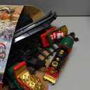 Train Set for Kids 3-5 4-7, Classic Christmas Train Sets for Around Hanging The Tree with Spray, Lights and Sounds, Tracks for Christmas Tree, Toy Train Set for 3 4 5 6 7 8 Years Old Kids Boys Girls