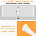 South to East Banister Guard for Baby, 10ft x 3ft Child Safety Net, Balcony Netting for Pets, Stair Railing Cover Baby Proofing, No Drilling, Stairway Mesh Netting Indoor Outdoor for Kids, Pets, Toys