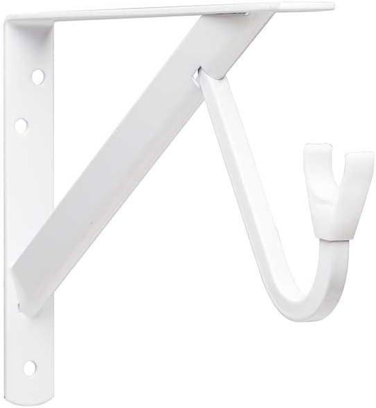 John Sterling - RP-0495-WT White Max Duty Shelf and Rod Bracket