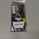 Shockproof Case for Samsung Galaxy S25 Ultra, with 360 Rotatable Ring Holder Magnetic Kickstand, Plating Rose Gold Edge Slim Soft Protective Cover, Black