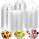 Honeydak 300 Pack 10oz Clear Plastic Bowls Bulk Hard Crystal Disposable Dessert Bowls for Salad Ice Cream Fruit Snack Parfait Catering Easter Wedding Picnic Home School Event Party Supplies
