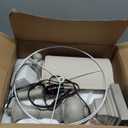 26" Farmhouse Lamp with 2 USB Ports & AC Outlet, Vintage Rustic Touch Control Bedside Lamp, Resin 3Way Dimmable Nightstand Lamp Fabric Shade for Living Room Bedroom Decor Gray(LED Bulb Included)