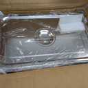 VEVOR 4 Pack Stainless Steel Hotel Pans with lid,Full Size 4 Inch Deep 0.8mm Thick Anti-Jam Commercial Food Pans for Steam Tables, Restaurants, Catering & Industrial Use