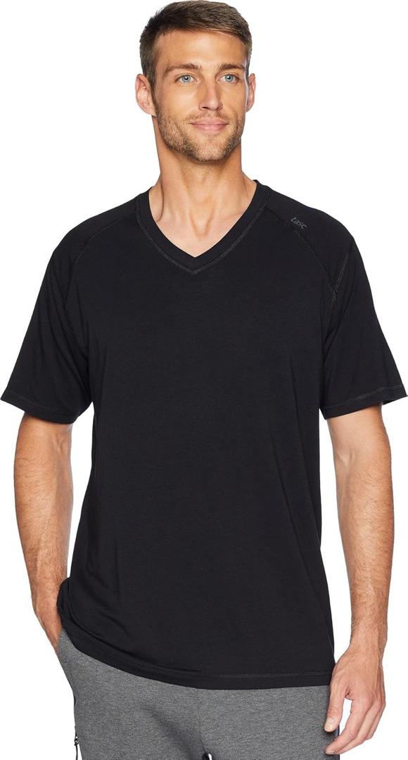 tasc Performance Mens Carrollton V-Neck (Large, Black)