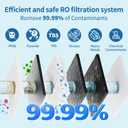 TOKIT U1 SE Under Sink Water Filtration System, Reverse Osmosis Water Filter Under Sink with Faucet, NSF/ANSI 58, Tankless, 400 GPD 2:1 Pure to Drain, Reduces TDS