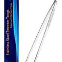 2 x JETKONG 12 Inch Kitchen Tweezers Cooking Tweezer Tongs, Stainless Steel Food Tweezers Multi-function Precision Serrated Tips Kitchen Serving Tong