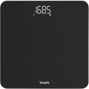 Vitafit Scale for Body Weight, High Accuracy 0.1lb by Our Professional Factory Since 2001, Digital Weight Scale LED and Step On, 3xAAA Batteries Included, 400lb/182kg, Spray Silver Black