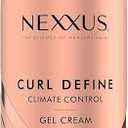 Nexxus Climate Control Gel Cream Curl Define for Cashmere Curls, with StyleProtect Technology 8 oz