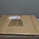 19x19x26 Inch Large Bird Cage for Parrots & Parakeets, Birdcages with Stand & Wheels, Easy Clean Slide Out Tray, Include Wood Perches, Feeder & Water Bottle for Cockatiel, Lovebird, Pigeon, White