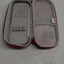 Hard Stethoscope Case, Large Stethoscope Carrying Case with ID Slot, Compatible with 3M Littmann/ADC/Omron/MDF Stethoscope Includes Mesh Pocket for Nurse Accessories (Fire Red)