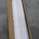 2 Tier LED Cream Drum 24" Drum Fabric Gold Farmhouse Semi Flush Mount Light
