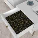 Heroad Floral Wallpaper Black and Gold Contact Paper Boho Wall Paper Peel and Stick Modern Removable for Cabinets and Drawers Waterproof Self Adhesive 17.3" x 78.7"