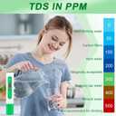 2 x TDS Water Tester for Lab, TDS Meter Digital Water Tester - High Accurate and Reliable Digital PPM Meter, 0-9990PPM Water Quality Tester for Drinking Water/Wine/Kitchen/Laboratory (Green)
