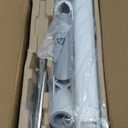 MonTEK Sleek Aluminum Monitor Arm for 17–57” Ultrawide Screens up to 59.4 lbs, Heavy Duty Single Monitor Arm Desk Mount, Pneumatic Lift, Quick-Release Plate, Clamp/Grommet, Max VESA 100x100