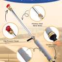 2026 Upgraded Jet Nozzle Power Washer for Garden Hose, Includes 2 High-Pressure Nozzles and Quick Connectors | Hydro Jet High Pressure Washer Tools