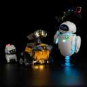 Nitemode LED Light Kit Compatible with Lego Pixar Wall-E & EVE 43279, Upgraded with Original Movie Soundtrack Lighting Accessories,No Model(Sound Version)