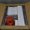 AMHANCIBLE C Shaped End Table Set of 2, Side Tables for Sofa, Couch Table for Small Space, TV Trays for Living Room Bedroom, Metal Frame, Brown