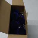 Menkxi 30 Pcs Christmas Velvet Balls 1.97 Flocked Christmas Hanging Ornaments Handmade Velvet Balls Xmas Tree Ornaments Xmas Tree Bulbs for Wedding Anniversary Party (Blue)