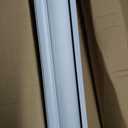 Joydeco No Drill Zebra Blinds for Windows, Cordless Day & Night Dual Sheer Roller Shades, Easy Installation, Free-Stop Lift System, Light Filtering Privacy Blinds for Home(White,34" W x 75" H)