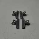 COOK WITH COLOR Bag Clips - Heavy Duty Chip Clip and Refrigerator Magnet Clips for Food Storage with Air Tight Seal Grip, Grey, Pack of 4 Large Clips