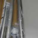 Shower Curtain Rod, 1" Diameter Heavy Duty Tension Shower Rod, Non Slip Adjustable 28-46 inch No Drilling Shower Curtain Rods Spring Tension For Bathroom, Shower Stall, No Rust, Silver