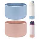 HEYSKAY 2PCS Silicone Boot for Owala Flask Water Bottle 24oz Anti-Slip Protective Sleeve for Owala Twist,FreeSip and Flip Stainless Steel Water Bottle BPA-Free Boot Bottom Base