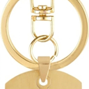 A-Z Stainless Steel Letter Keychain - Alphabet Initial Key Ring for Men Women, Purse or Car Charm