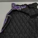 Kuoser Waterproof Dog Coat, Reversible Dog Jacket for Large Dogs, Adjustable Durable Doggie Winter Coat for Groowing Puppies Warm Puppy Cold Weather Apparel, Purple, Large 